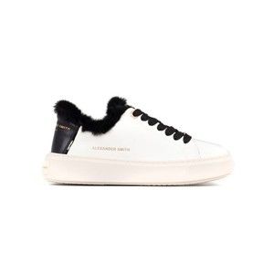 Alexander Smith Casual Trainers With Distinctive Black Fur Trim - NWT